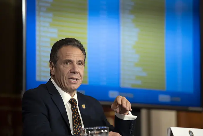 Governor Andrew Cuomo at a news conference on October 21st.